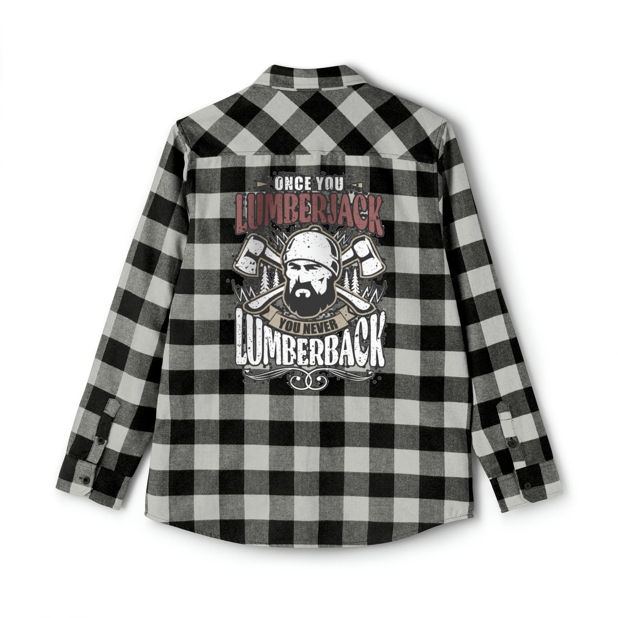 Lumberjack Unisex Flannel Shirt  Forest Fashion Comedy, Woodsy Chic Apparel, Laugh-Inducing Lumberjack Wear Unisex Plaid Power