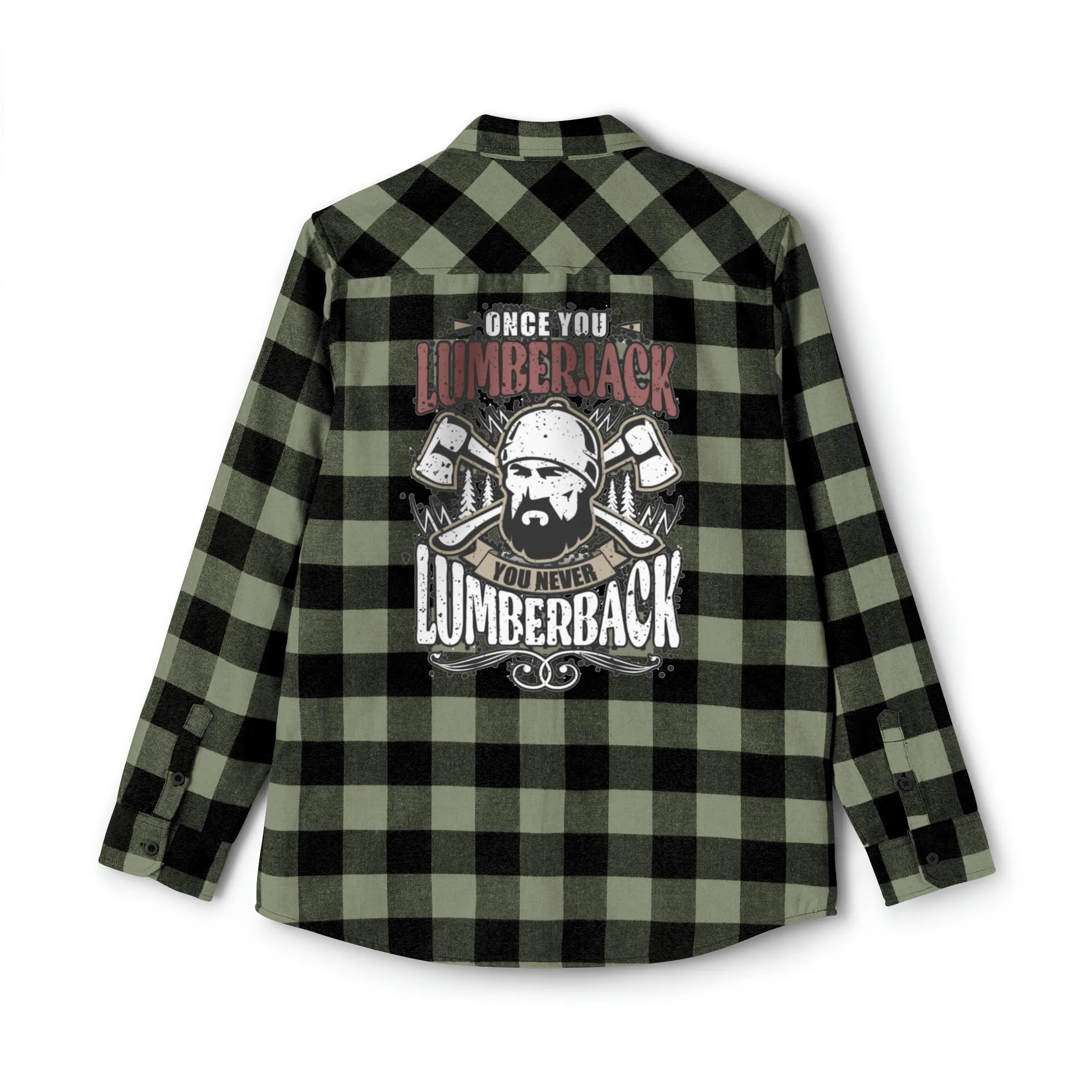 Lumberjack Unisex Flannel Shirt  Forest Fashion Comedy, Woodsy Chic Apparel, Laugh-Inducing Lumberjack Wear Unisex Plaid Power