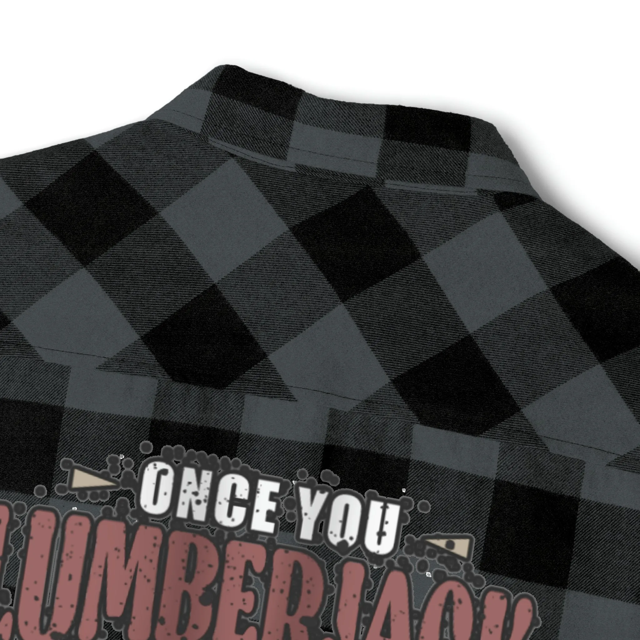 Lumberjack Unisex Flannel Shirt  Forest Fashion Comedy, Woodsy Chic Apparel, Laugh-Inducing Lumberjack Wear Unisex Plaid Power