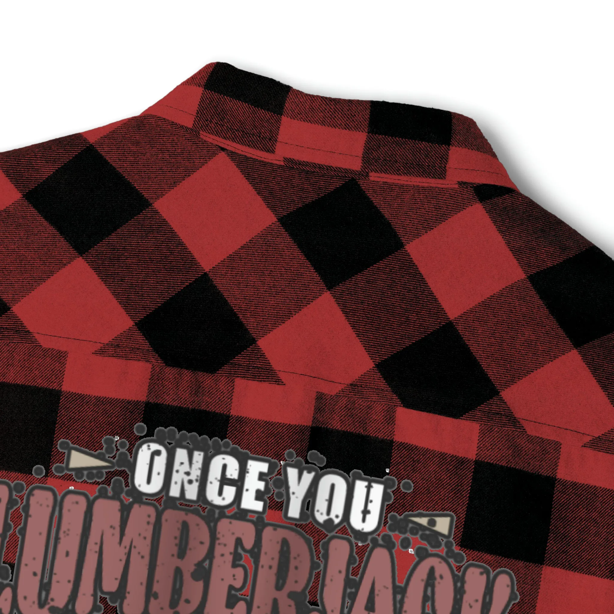 Lumberjack Unisex Flannel Shirt  Forest Fashion Comedy, Woodsy Chic Apparel, Laugh-Inducing Lumberjack Wear Unisex Plaid Power