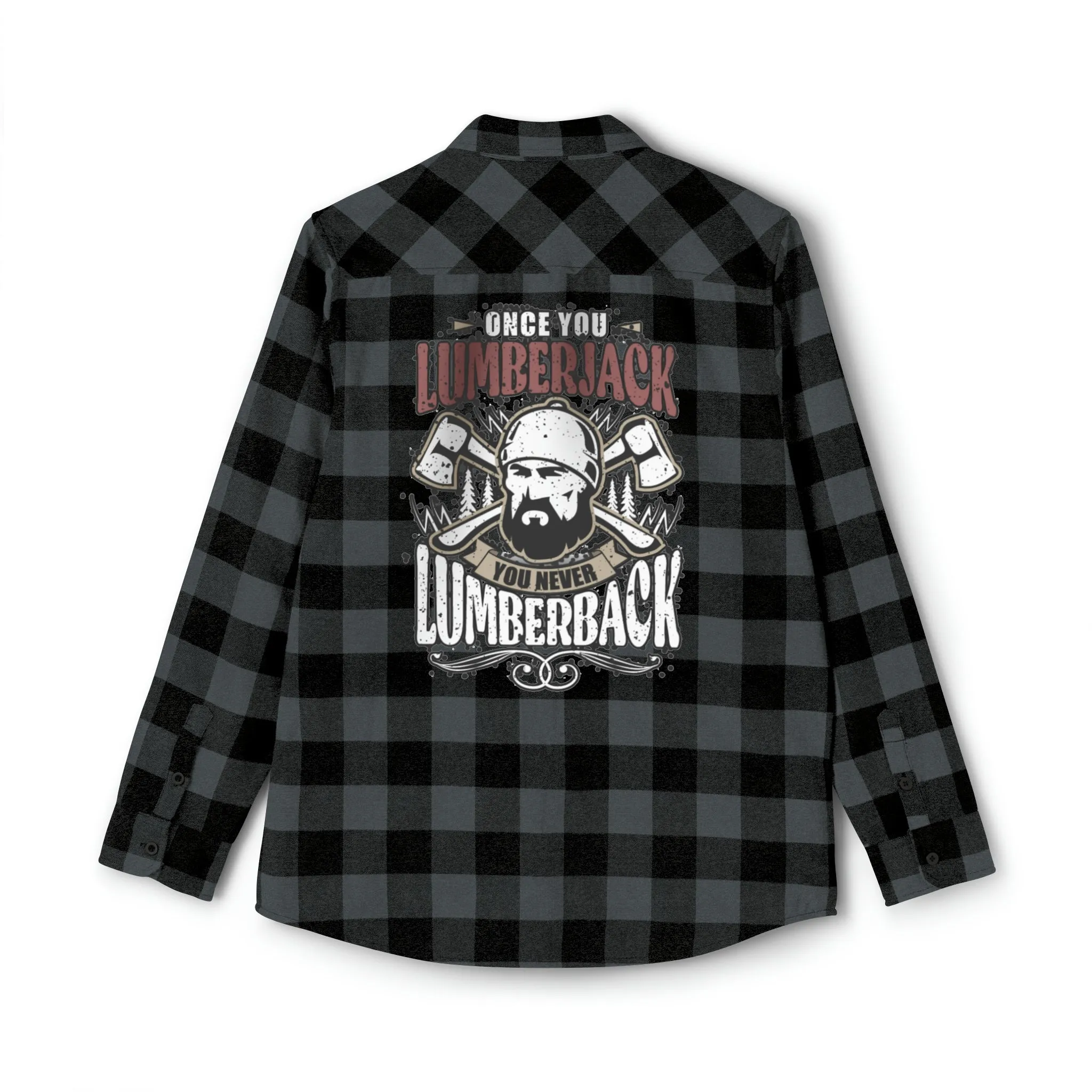 Lumberjack Unisex Flannel Shirt  Forest Fashion Comedy, Woodsy Chic Apparel, Laugh-Inducing Lumberjack Wear Unisex Plaid Power