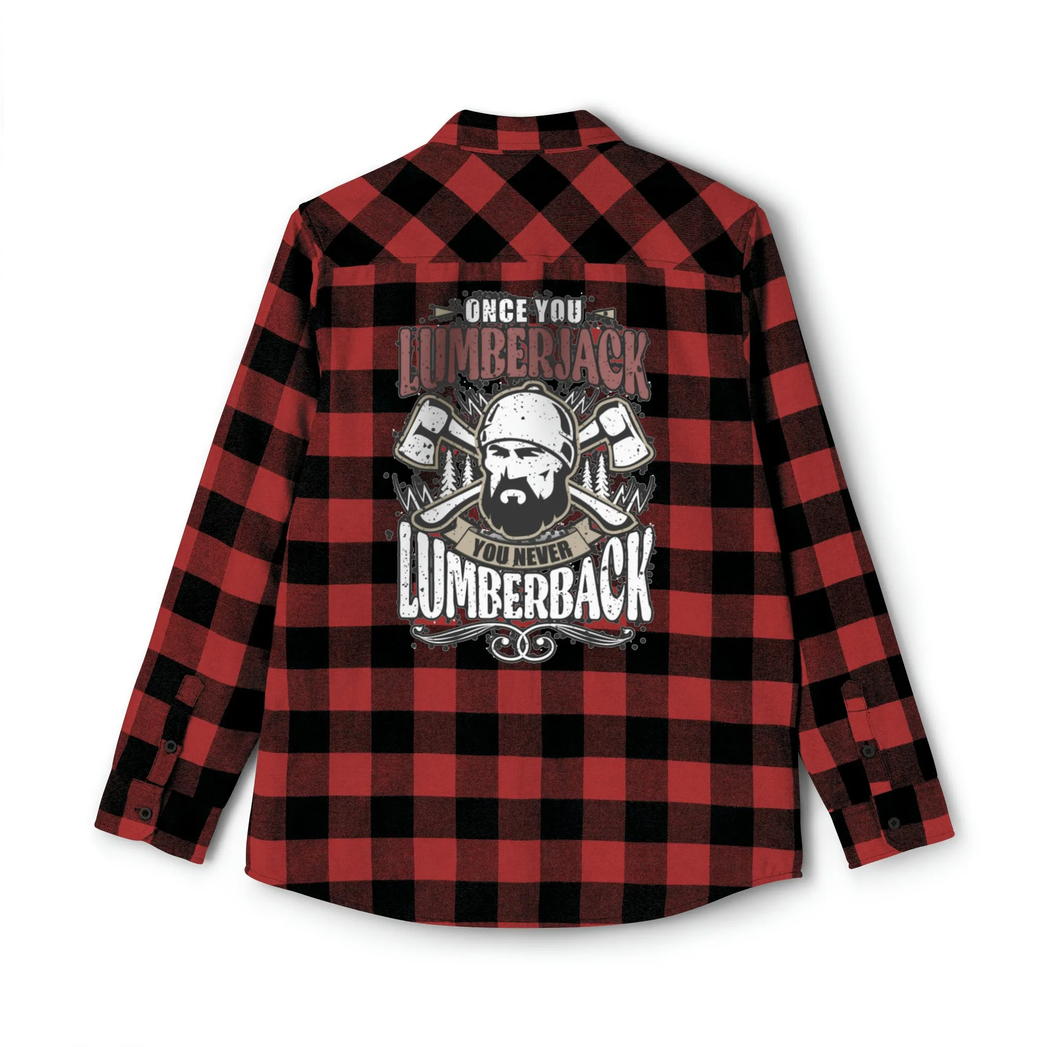 Lumberjack Unisex Flannel Shirt  Forest Fashion Comedy, Woodsy Chic Apparel, Laugh-Inducing Lumberjack Wear Unisex Plaid Power