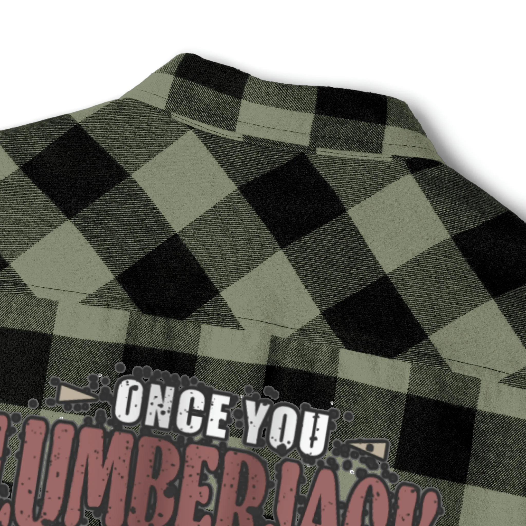 Lumberjack Unisex Flannel Shirt  Forest Fashion Comedy, Woodsy Chic Apparel, Laugh-Inducing Lumberjack Wear Unisex Plaid Power