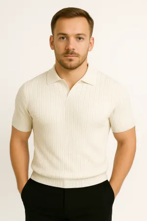 LumiNovi | The Lebra Knit Polo Shirt