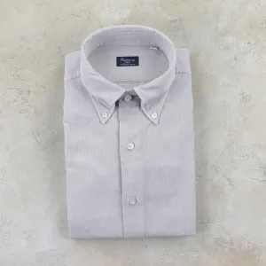 Luxury Cord Sport Shirt in Silver Cloud