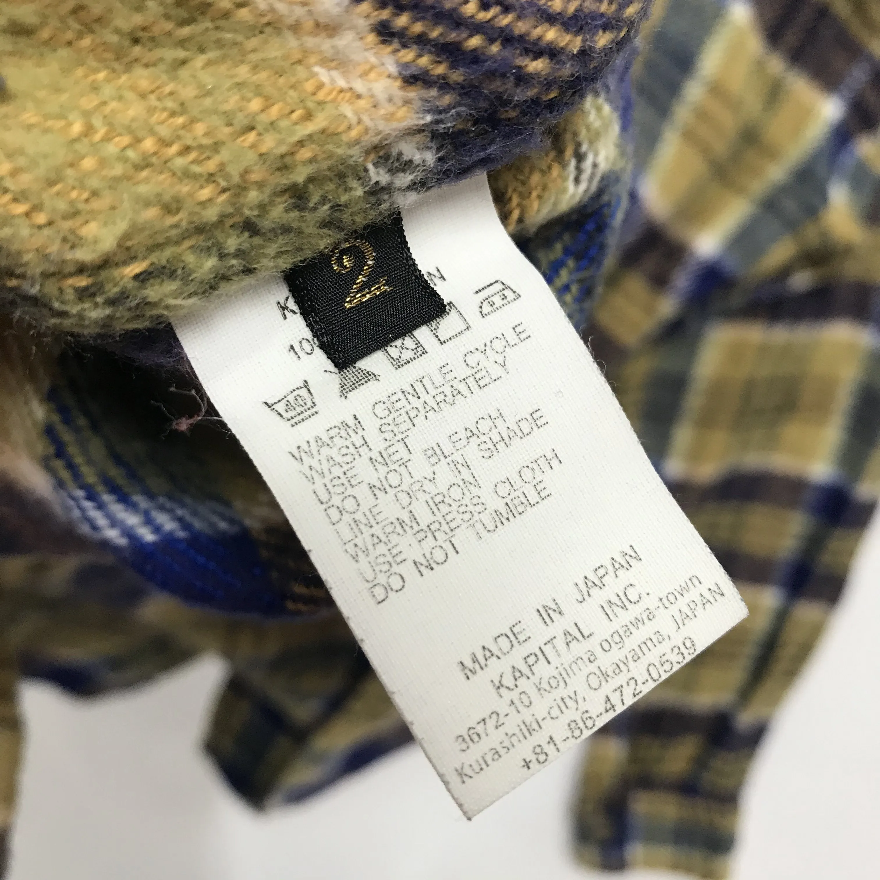 [M] Kapital Flannel L/S Shirt Yellow