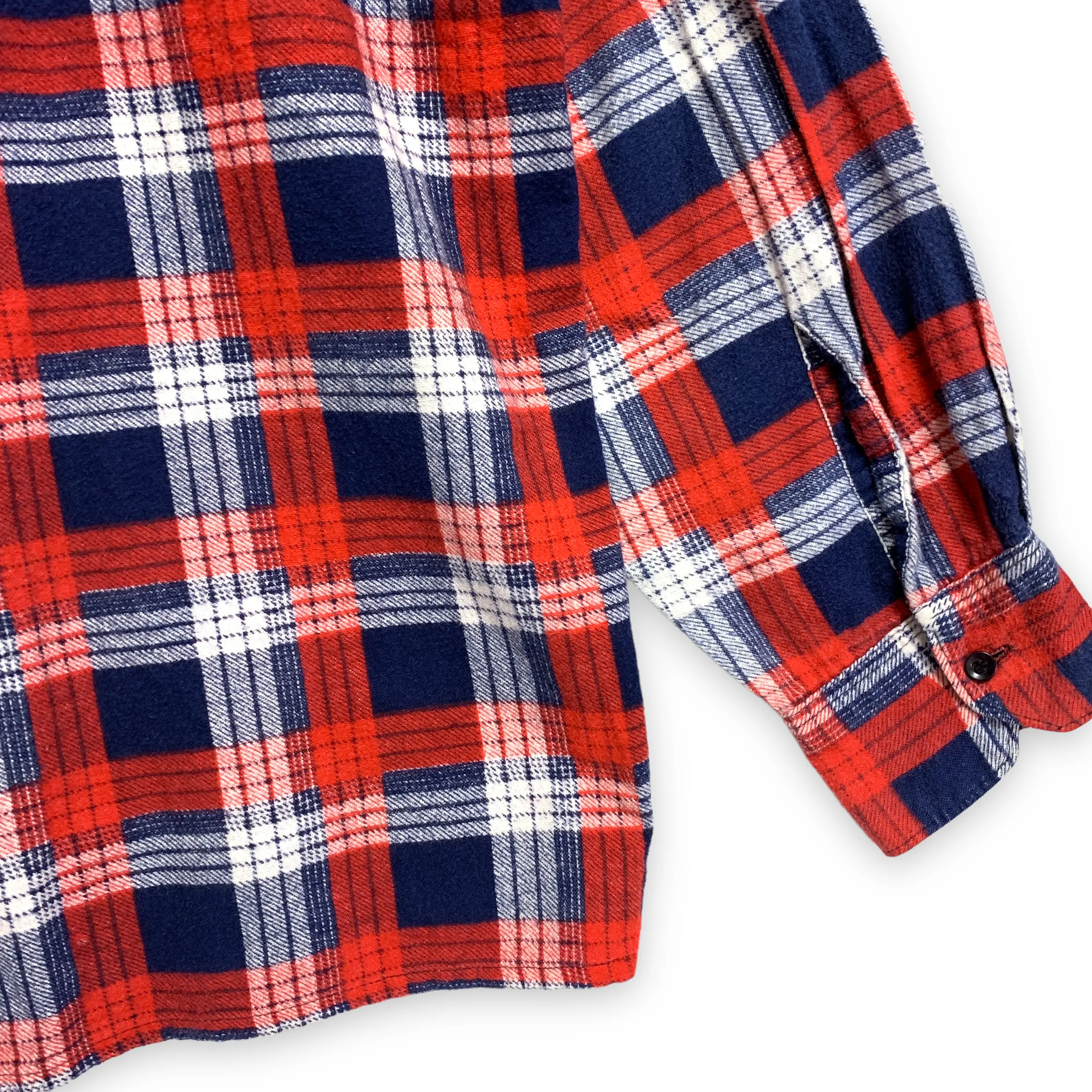 [M] Needles Rebuild Ribbon Cut Flannel Shirt