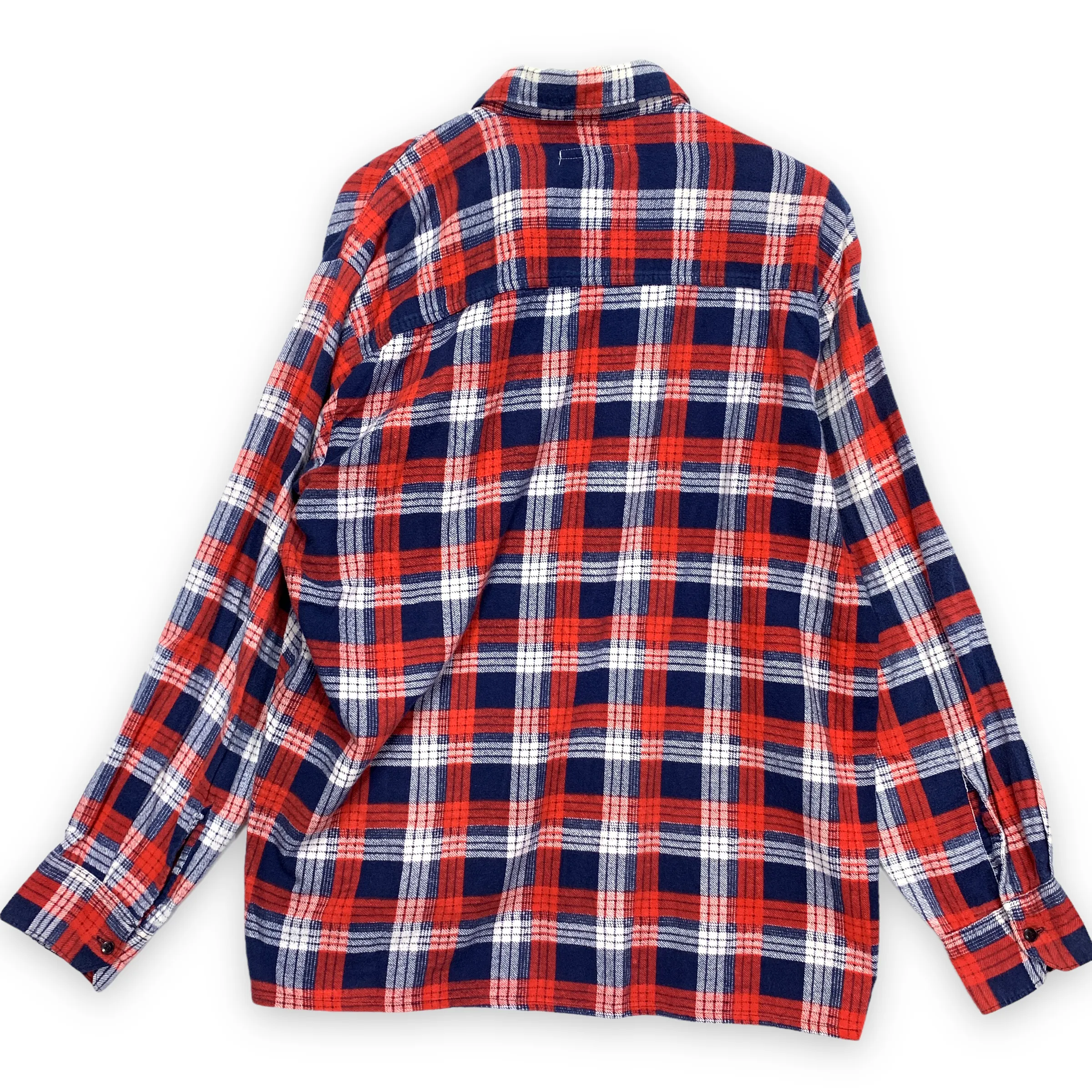 [M] Needles Rebuild Ribbon Cut Flannel Shirt