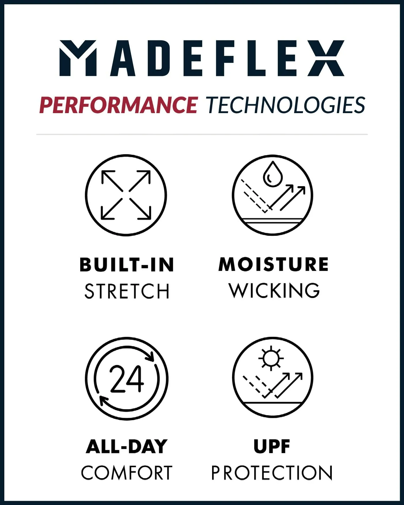 MADEFLEX UPF PERFORMANCE SS WESTERN SHIRT BIG & TALL