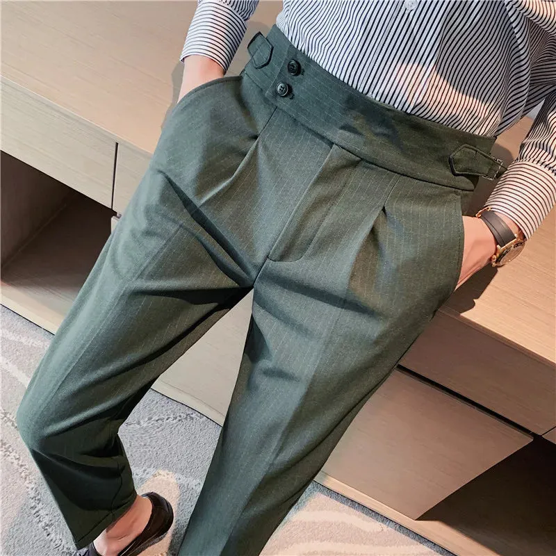 Maßgeschneiderte Mode Luxus Hoch Taillierte Gurkha-Hosen