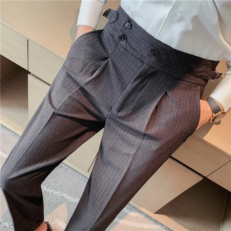 Maßgeschneiderte Mode Luxus Hoch Taillierte Gurkha-Hosen