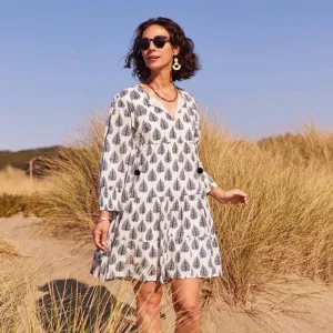 Makena Tier Navy Dress