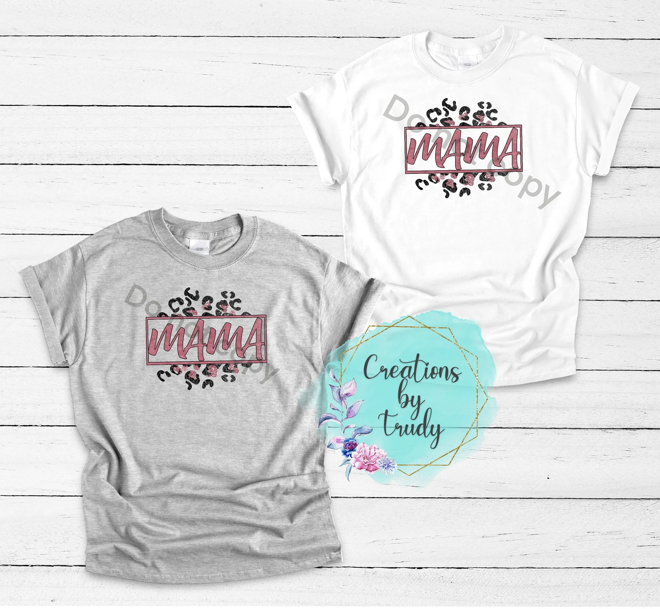 Mama rose cheetah print- T SHIRT