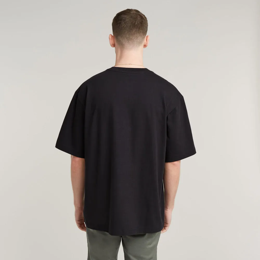 Mask Gr Boxy  T-Shirt - Black