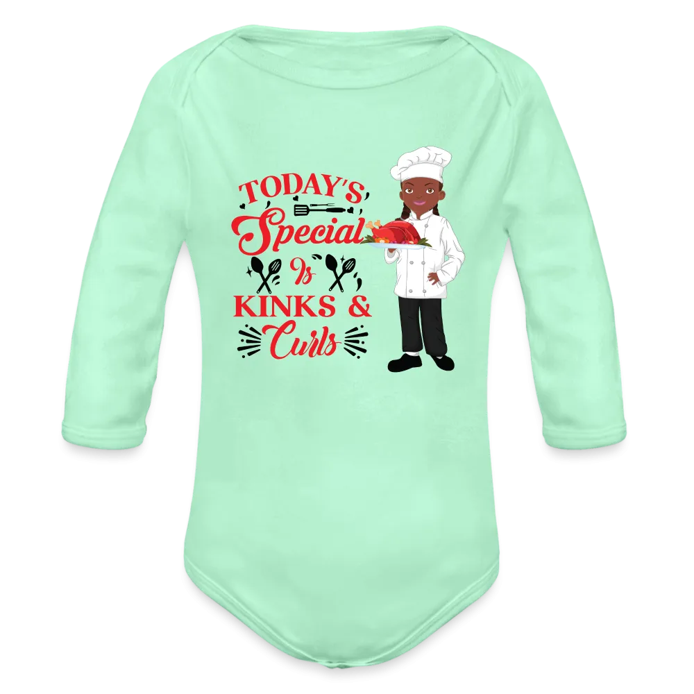 Master Chef Organic Long Sleeve Baby Bodysuit