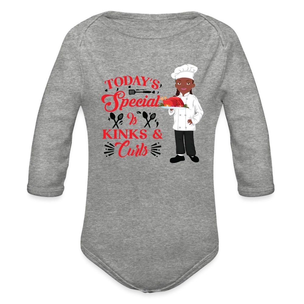 Master Chef Organic Long Sleeve Baby Bodysuit