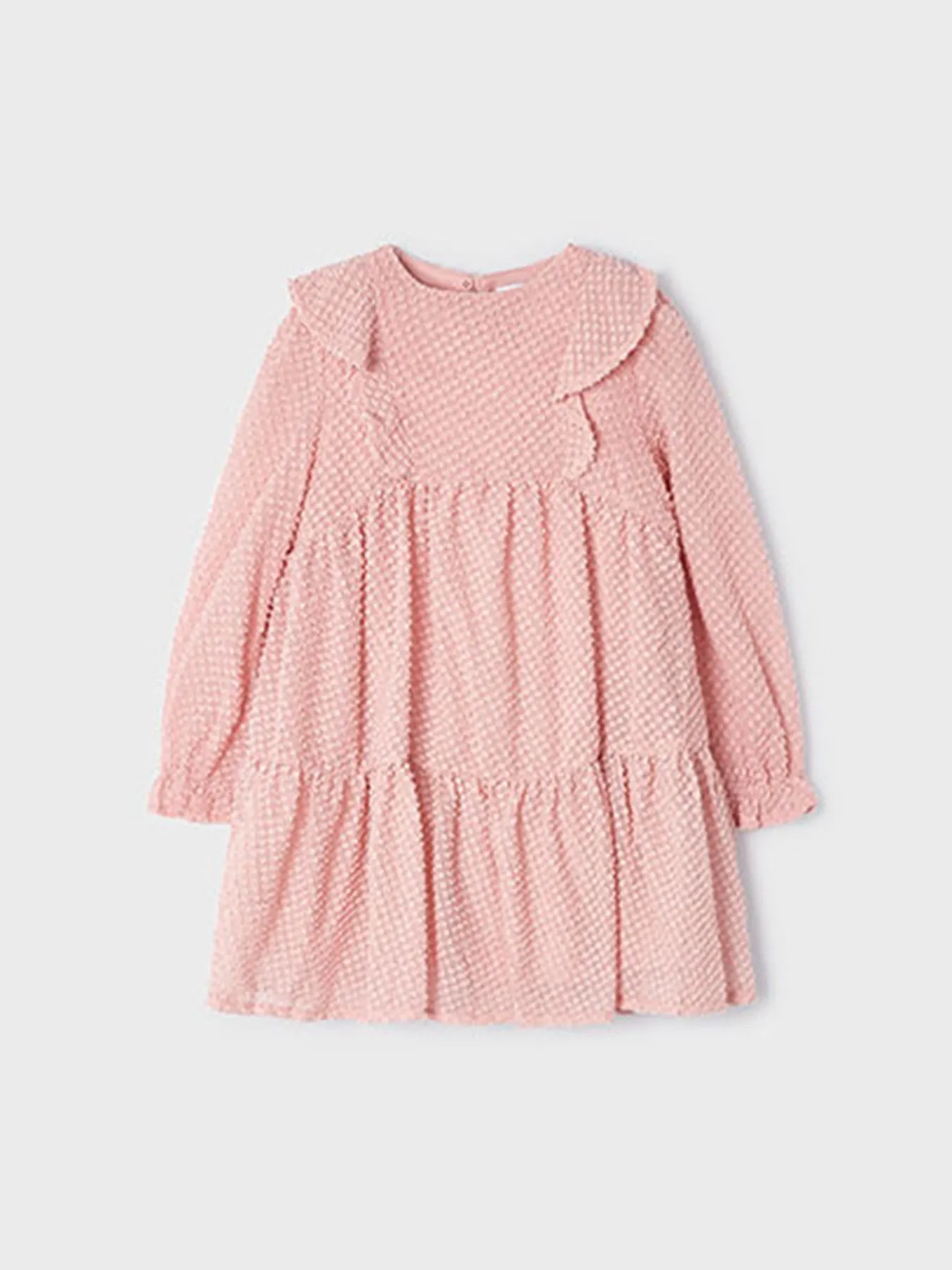 Mayoral Junior Girl Pink Ruffle Dress