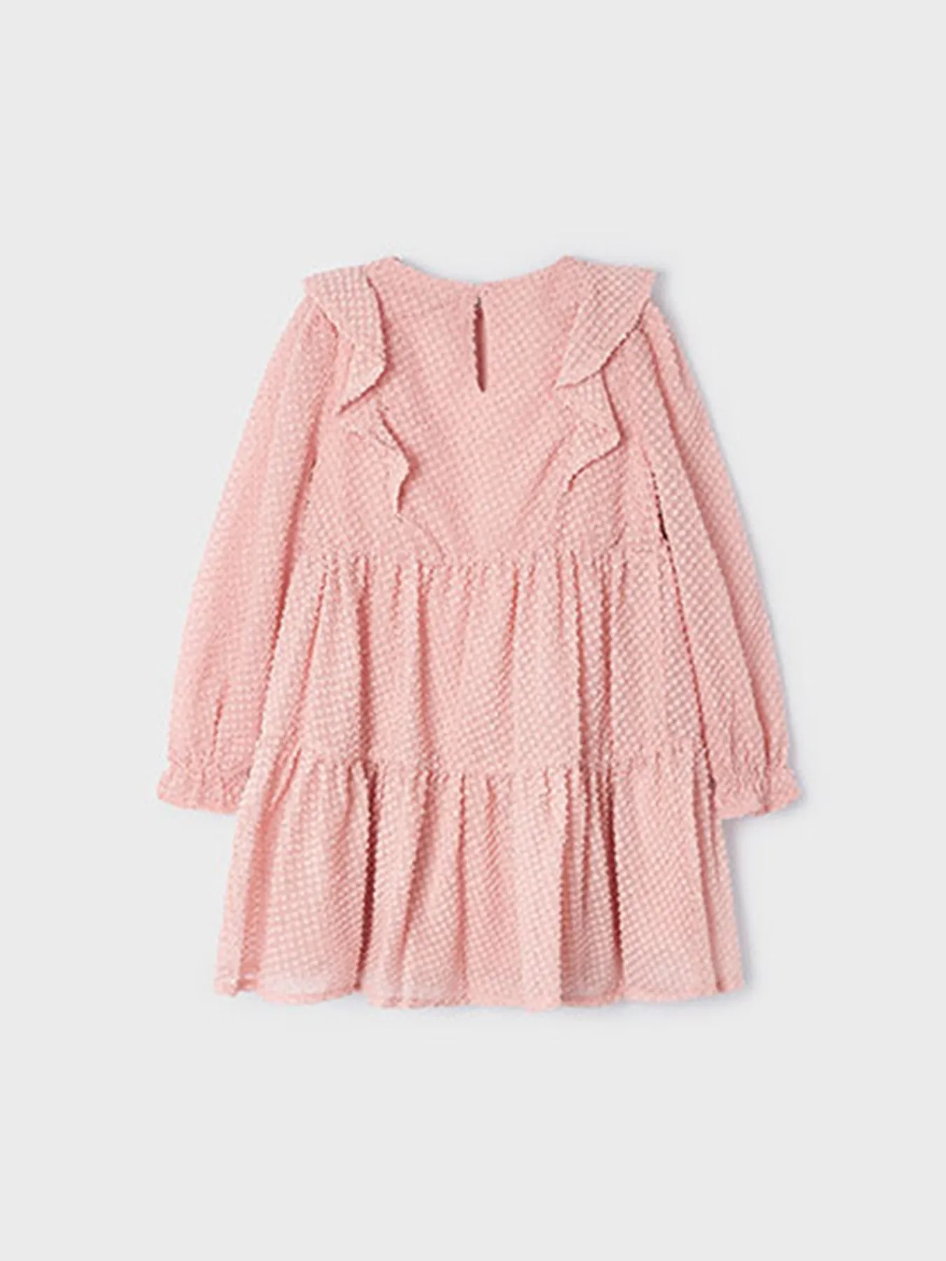 Mayoral Junior Girl Pink Ruffle Dress