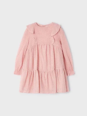 Mayoral Junior Girl Pink Ruffle Dress