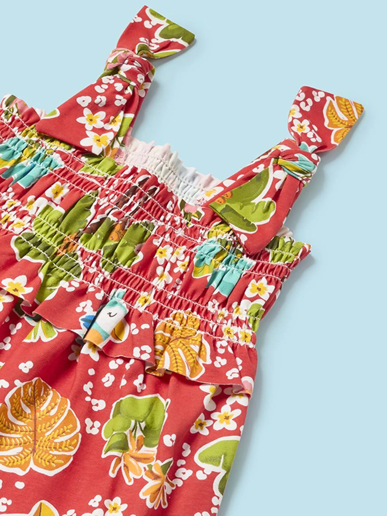 Mayoral Toddler Girl Tropical Print Playsuit