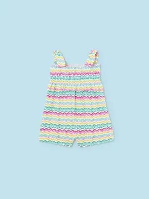 Mayoral Toddler Girl Zigzag Playsuit
