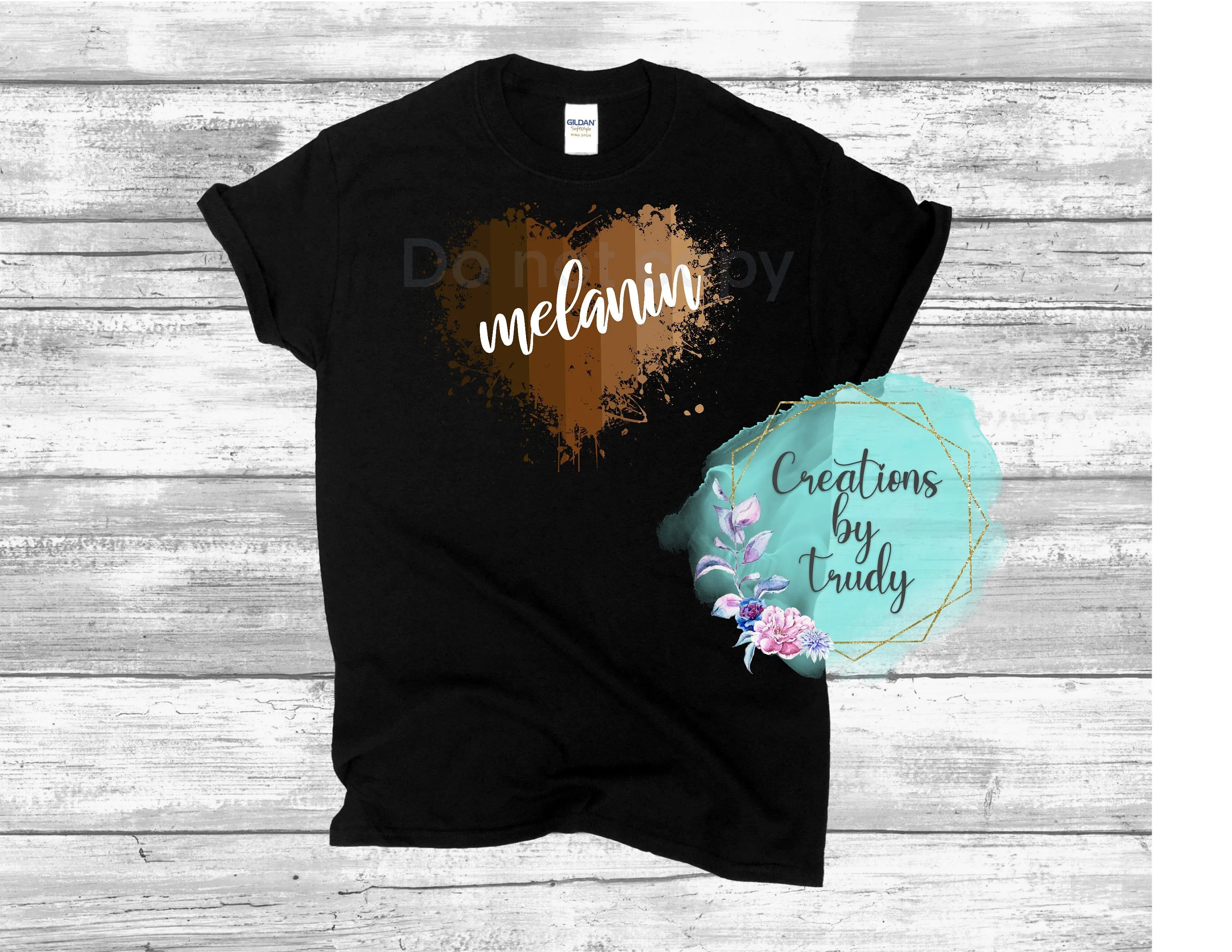 Melanin heart- T SHIRT