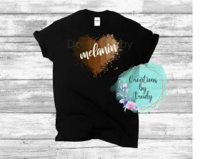 Melanin heart- T SHIRT