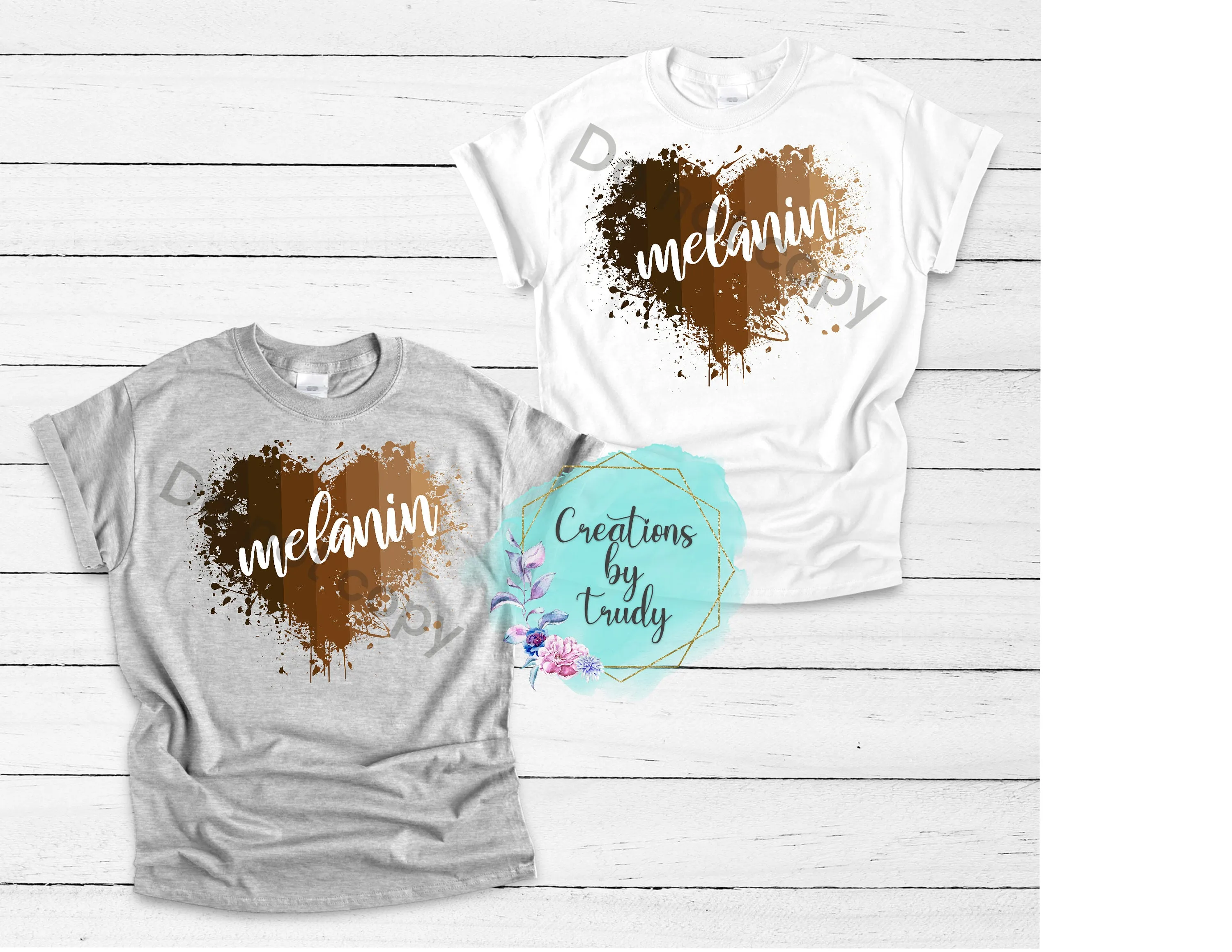 Melanin heart- T SHIRT