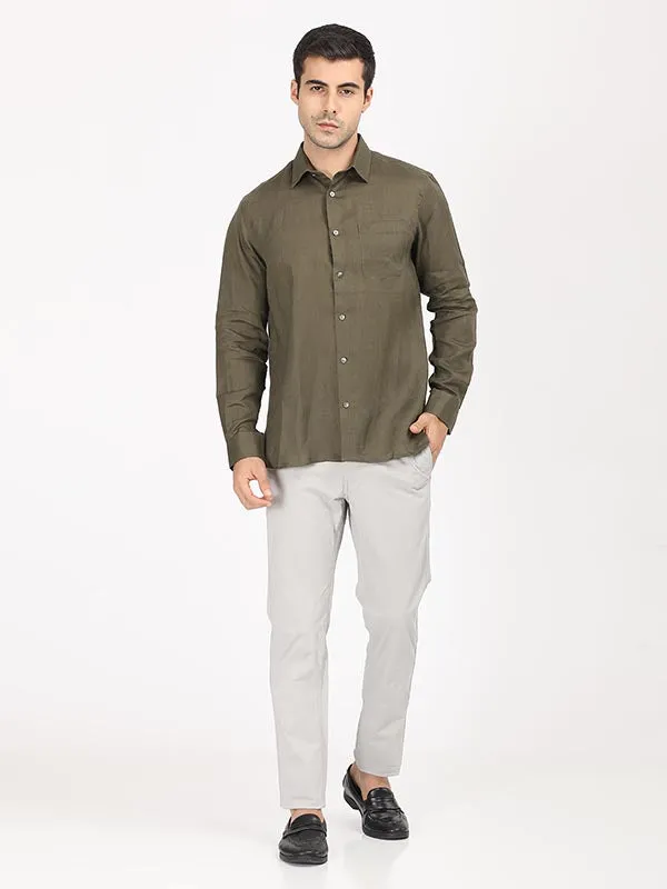Men Brooklyn Fit Cotton Stretch Trouser
