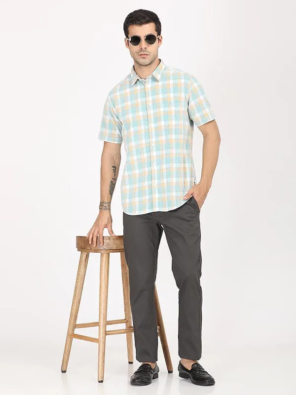 Men Brooklyn Fit Cotton Stretch Trouser