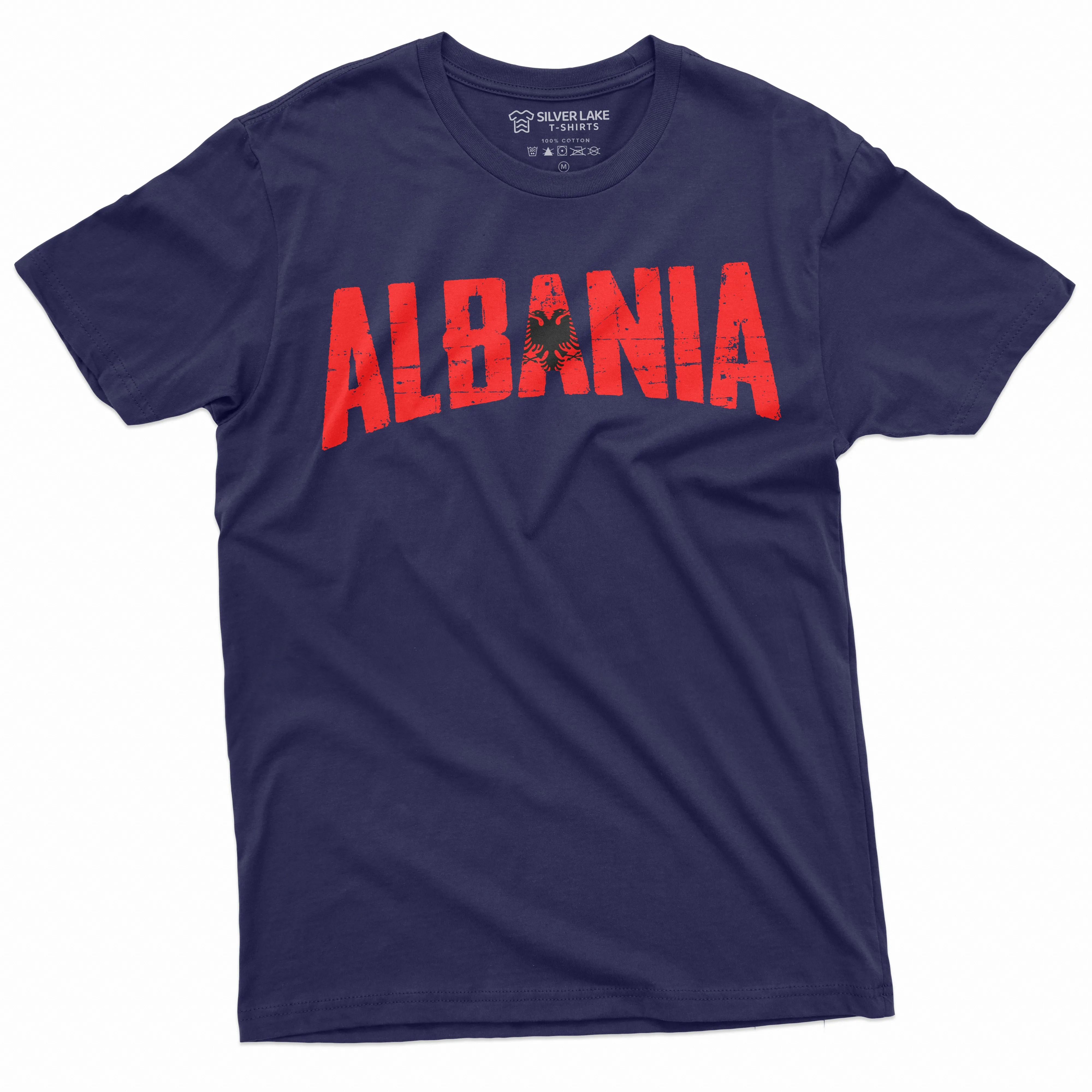 Men's Albania T-shirt Albanian Coat of arms Flag T-shirt Shqipëria Nation Country Tee