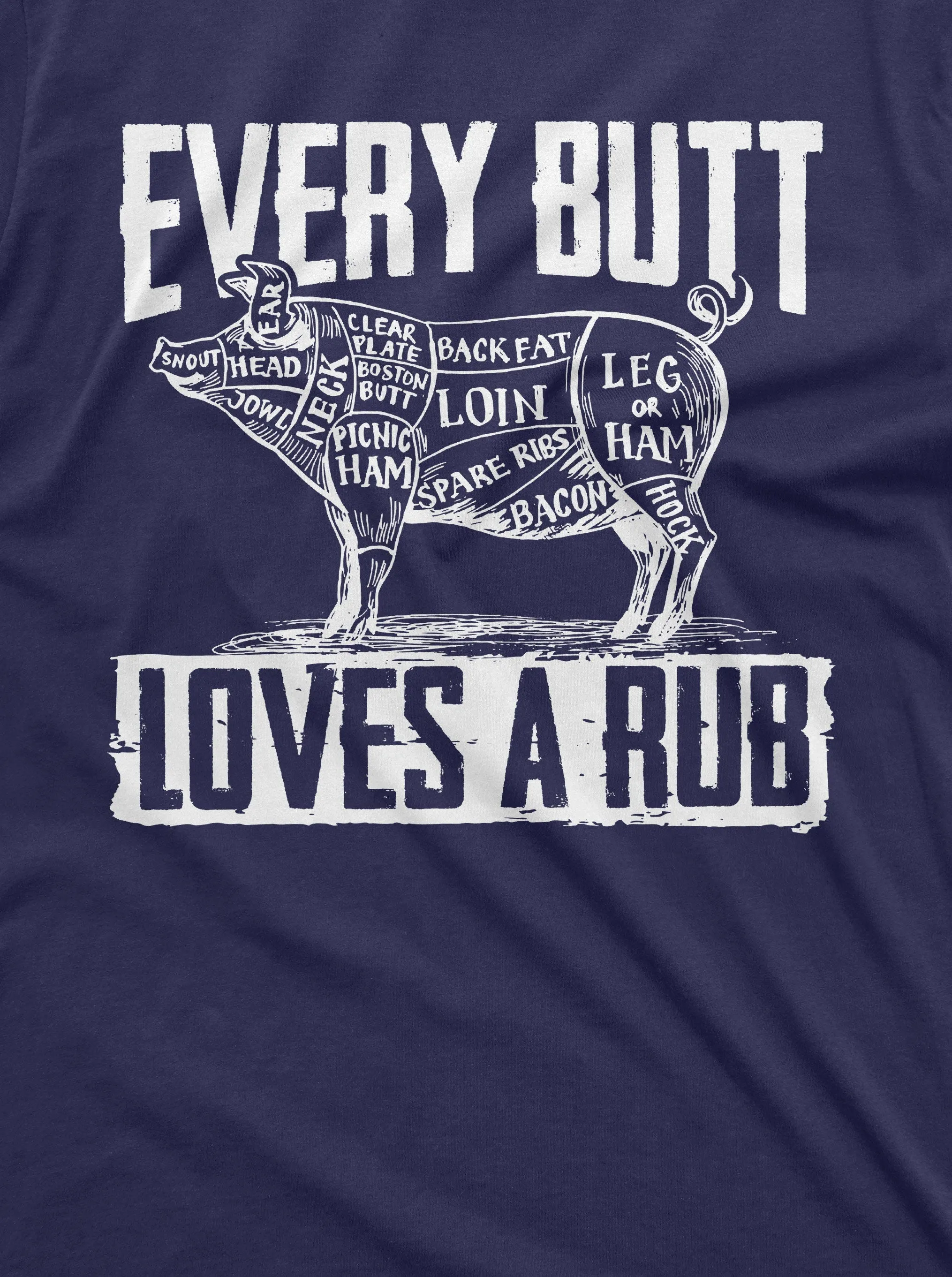 Men's BBQ Pork Butt Rub Funny Tee Shirt 4th of July Summer Barbeque Partying Cook Fathers Day dad grandpa Husband Gif T-shirt
