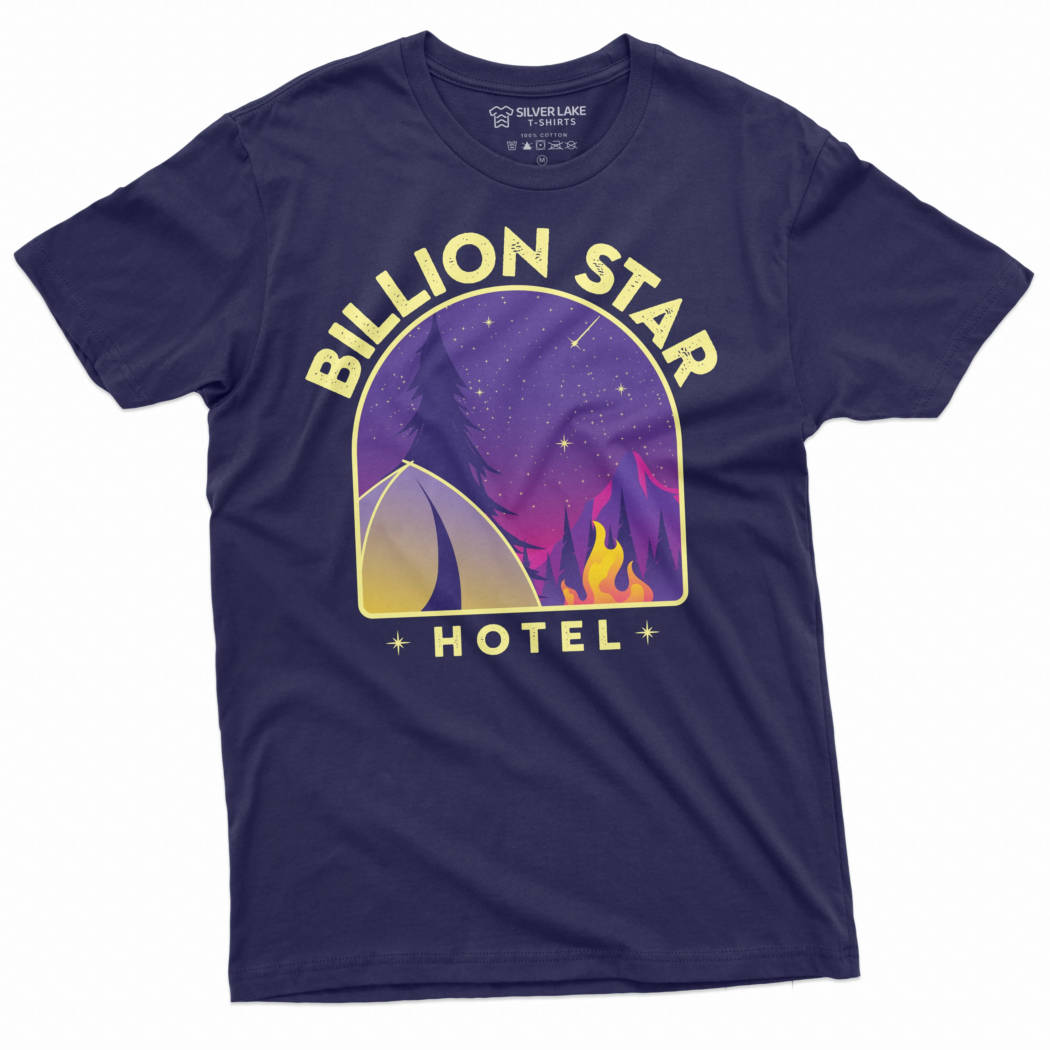 Men's Billion Star Hotel T-shirt Camping Camper Nature Camp Outdoors T-shirt