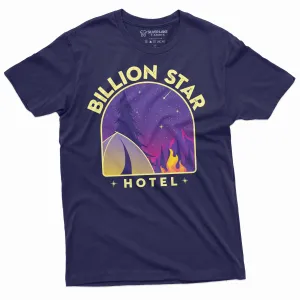 Men's Billion Star Hotel T-shirt Camping Camper Nature Camp Outdoors T-shirt