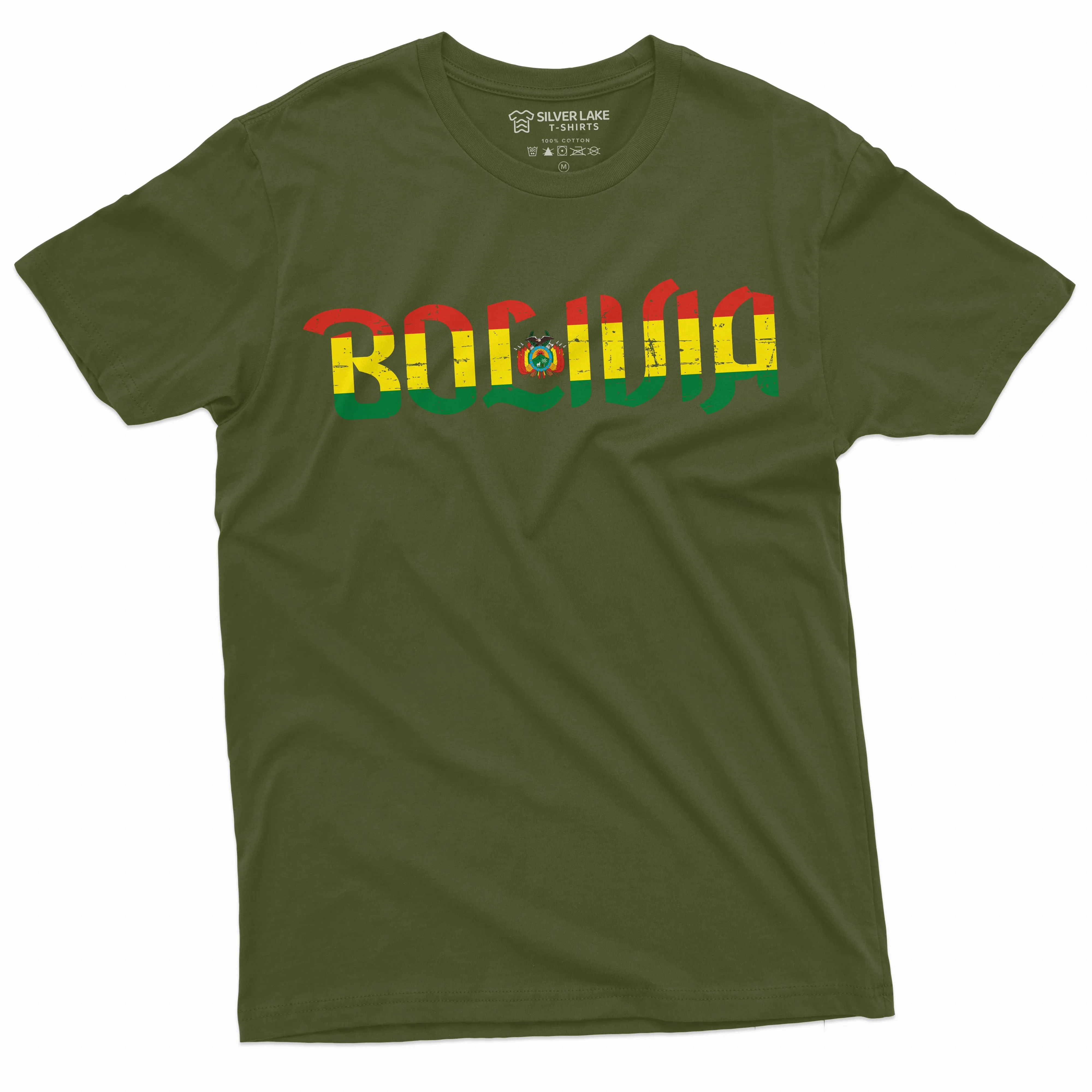 Men's Bolivia T-shirt Nation Flag T-shirt Estado Plurinacional de Bolivia Tee