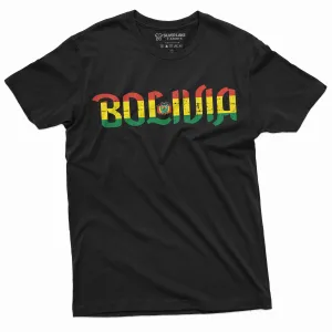 Men's Bolivia T-shirt Nation Flag T-shirt Estado Plurinacional de Bolivia Tee