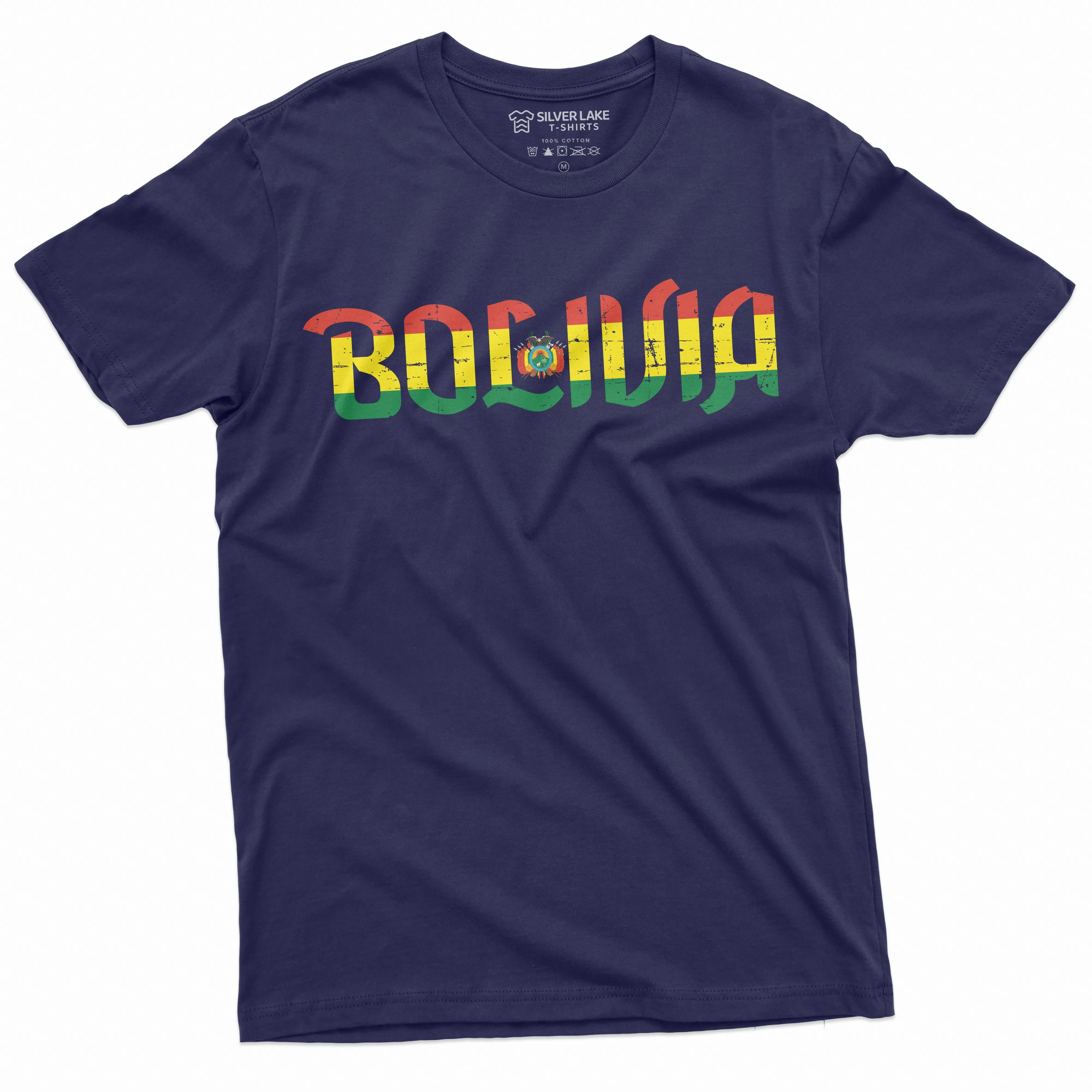 Men's Bolivia T-shirt Nation Flag T-shirt Estado Plurinacional de Bolivia Tee