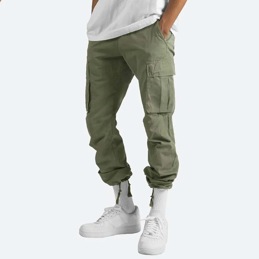 Men’s Cargo Pants Loose Fit Multi-Pocket Trousers – Ethan