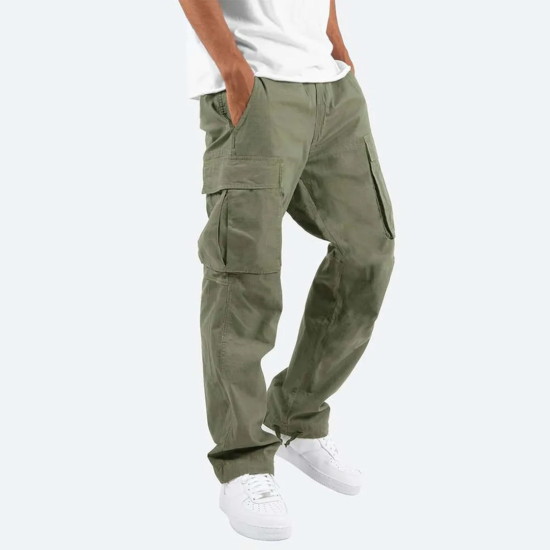 Men’s Cargo Pants Loose Fit Multi-Pocket Trousers – Ethan