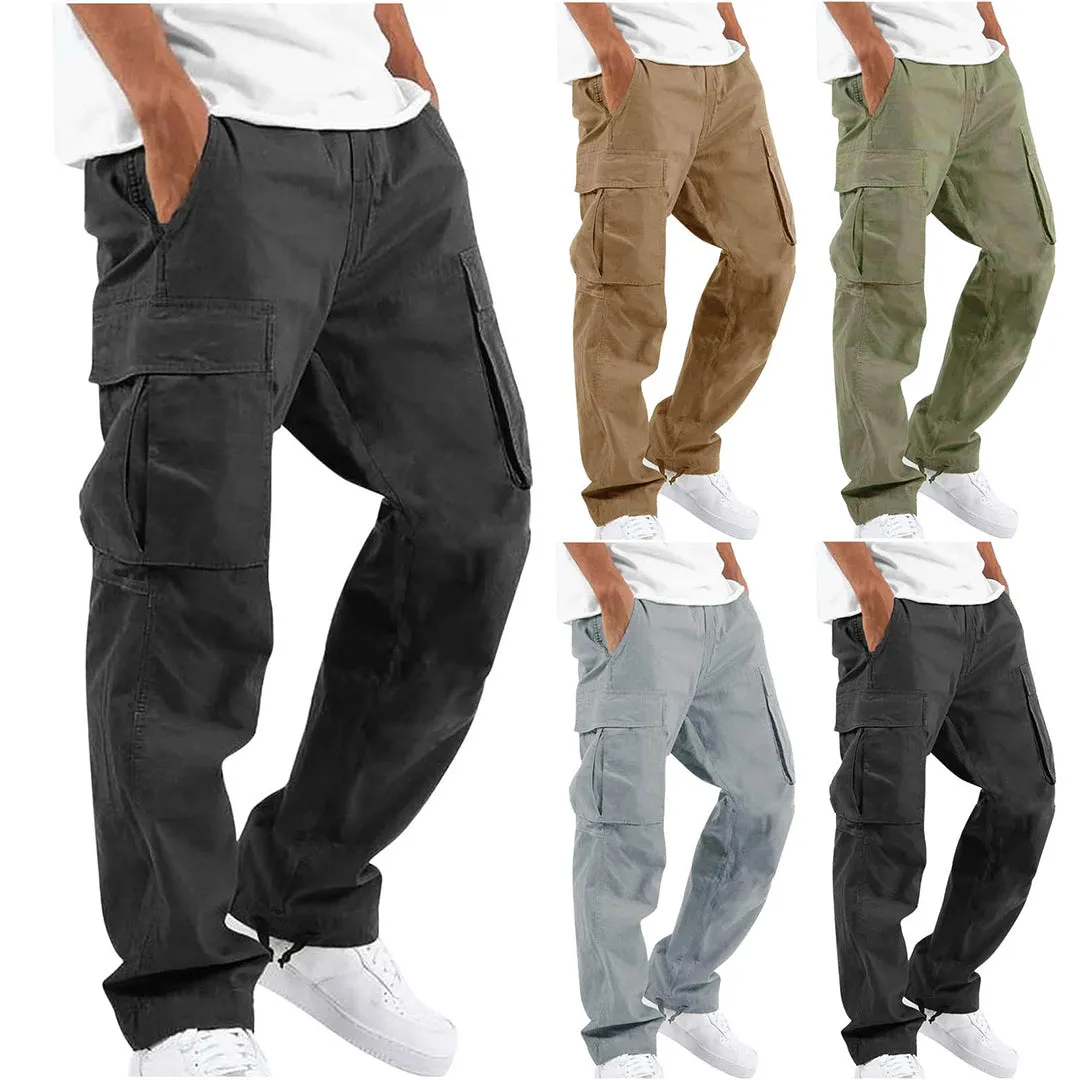 Men’s Cargo Pants Loose Fit Multi-Pocket Trousers – Ethan