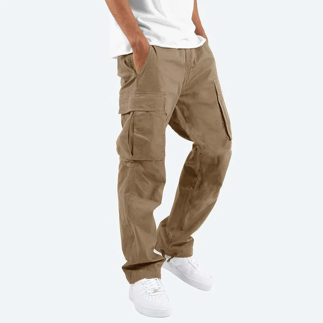 Men’s Cargo Pants Loose Fit Multi-Pocket Trousers – Ethan