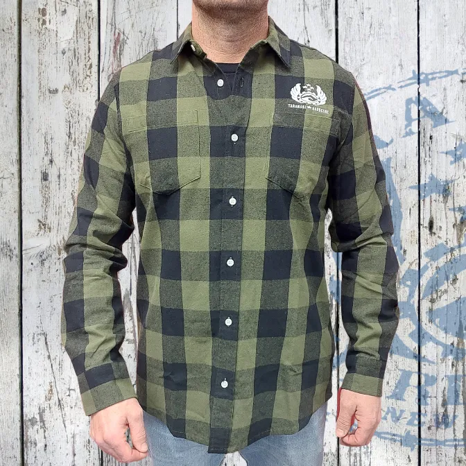 Mens Check Shirt - Green