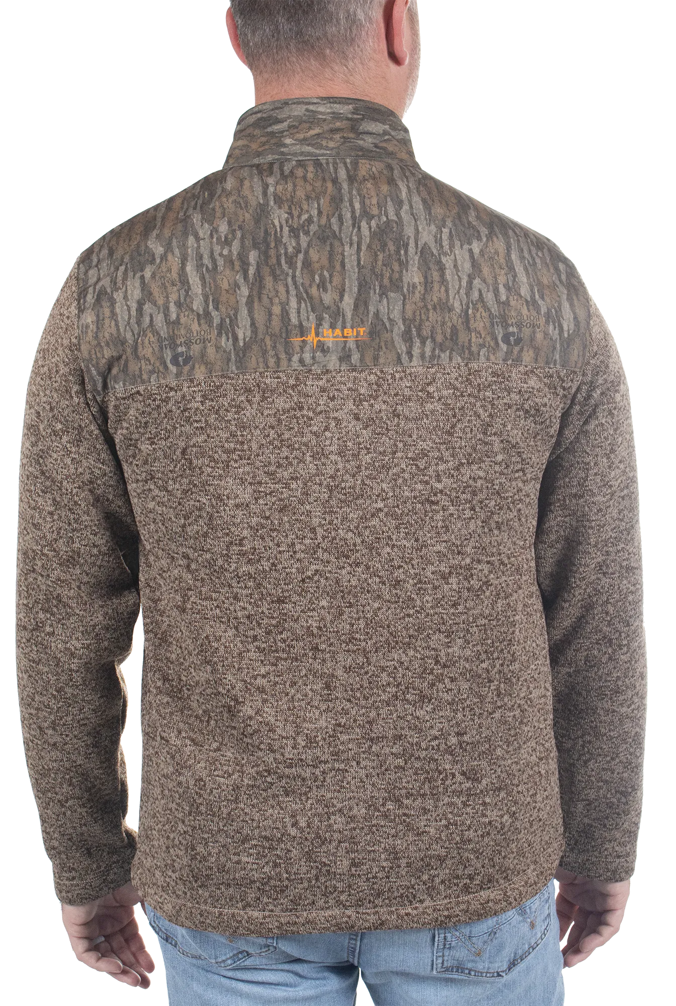 Men's Crater Valley Sweater Fleece ¼ Zip Jacket - Mossy Oak