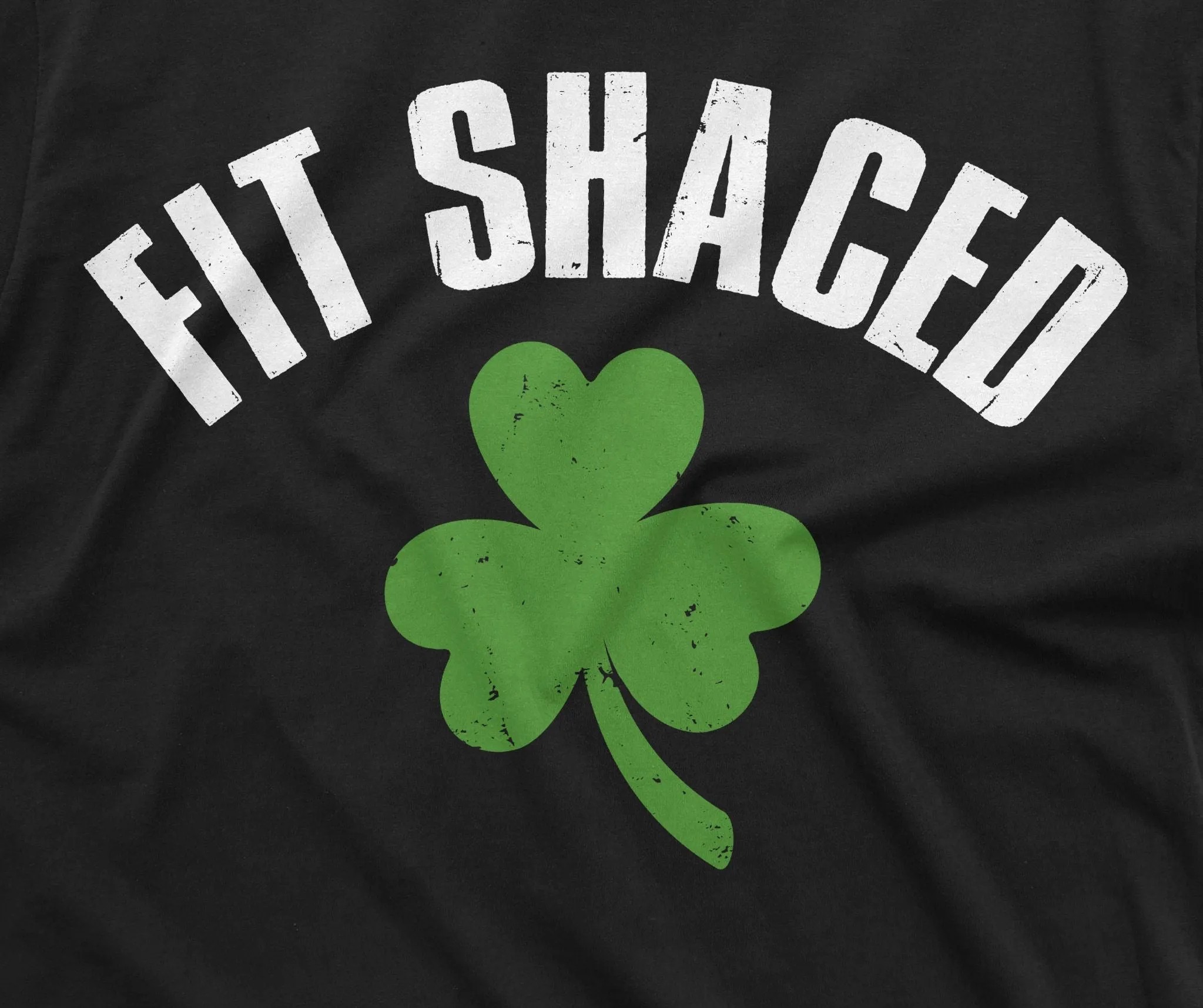 Men's Fit Shaced Funny T-shirt St Patrick's Drinking Party Pub Tee Clover Shamrock Shirt