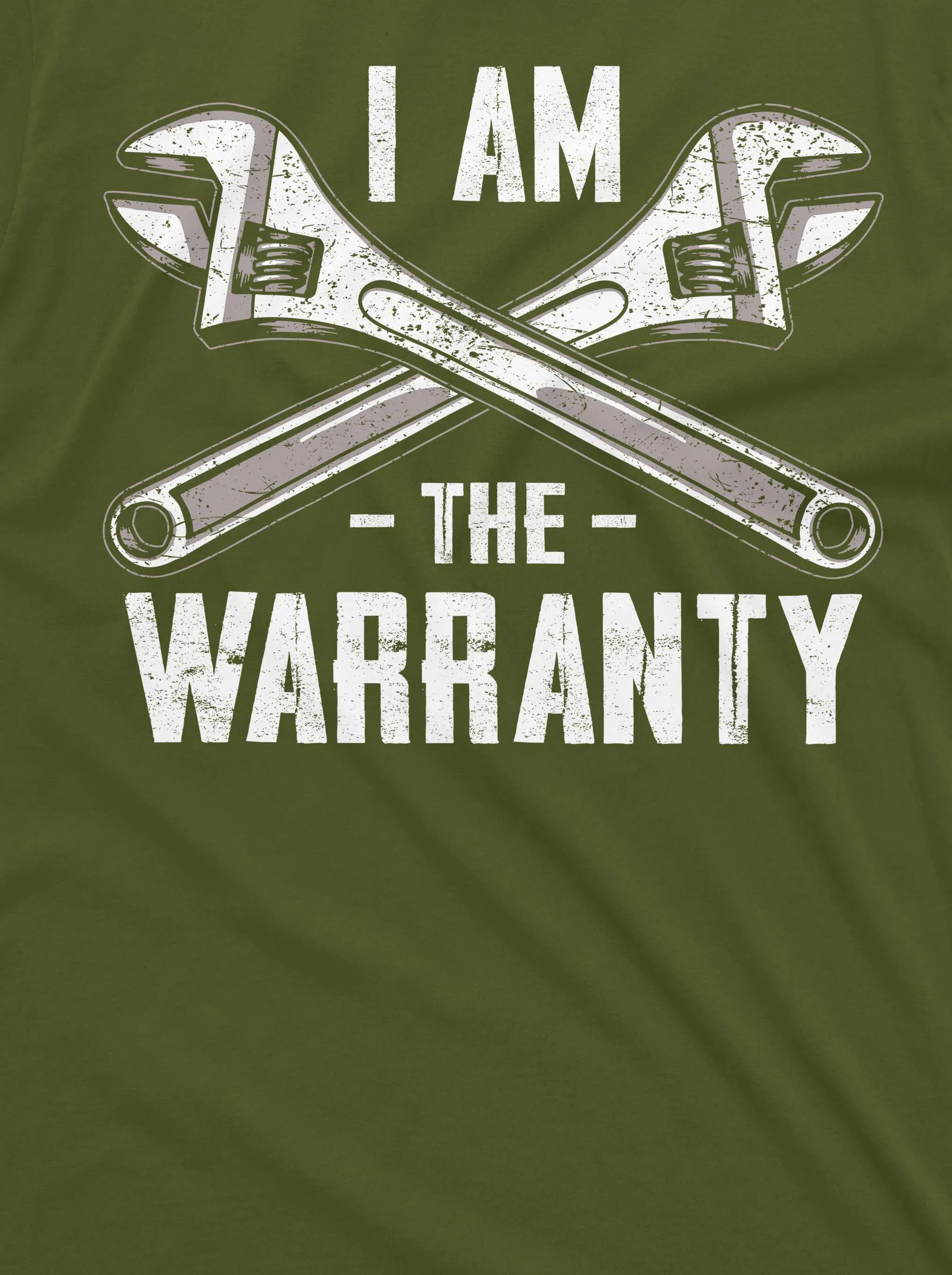 Men's Funny I am the Warranty T-shirt Father's day Dad Grandpa Papa Garage mechanic Tee shirt