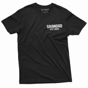 Men's Granddad 2024 T-shirt Grandfather tee abuelo papa gift Birthday new grandpa shirt