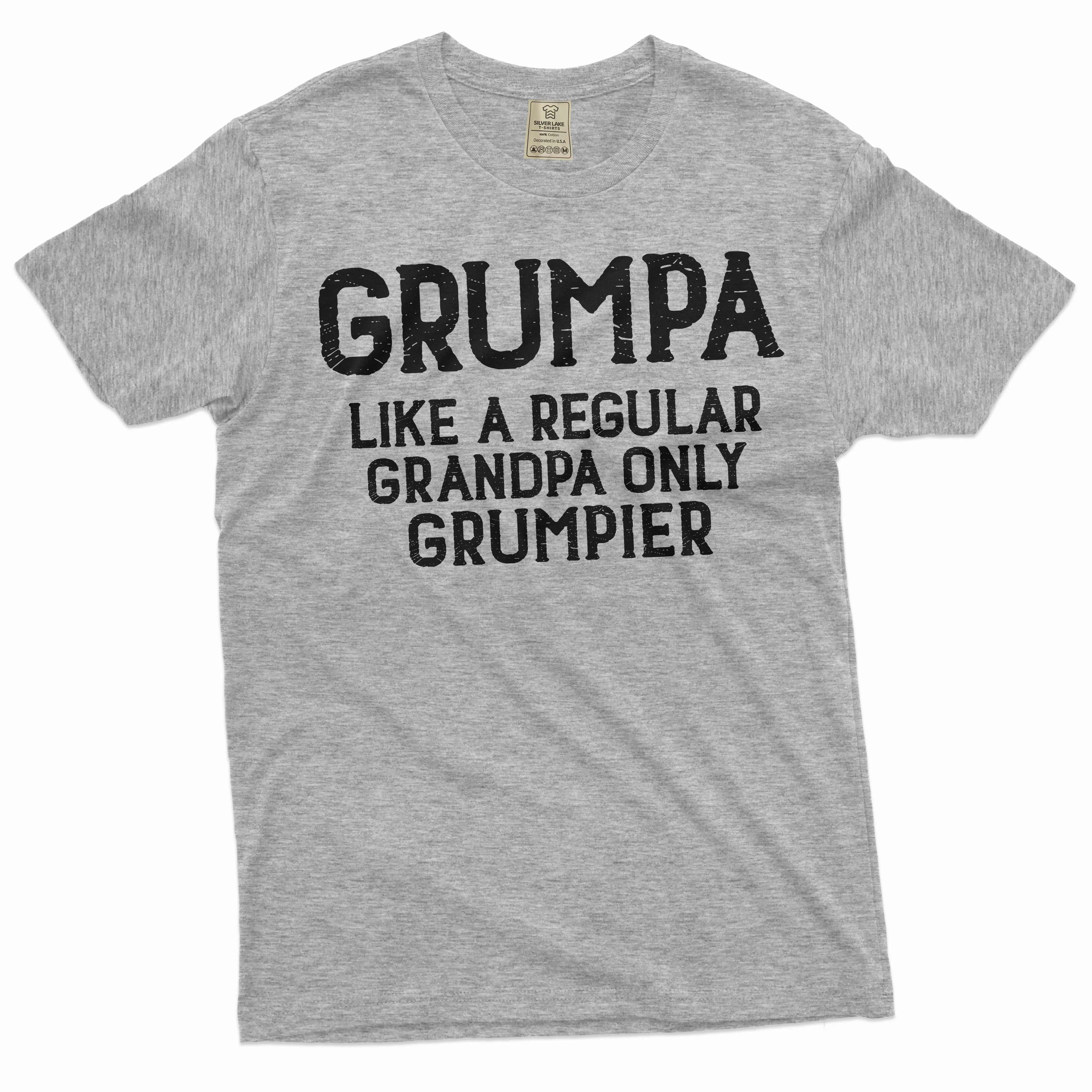 Men's Grumpa T-shirt Grandfather gift papa dad grandpa shirt pops birthday anniversary shirt