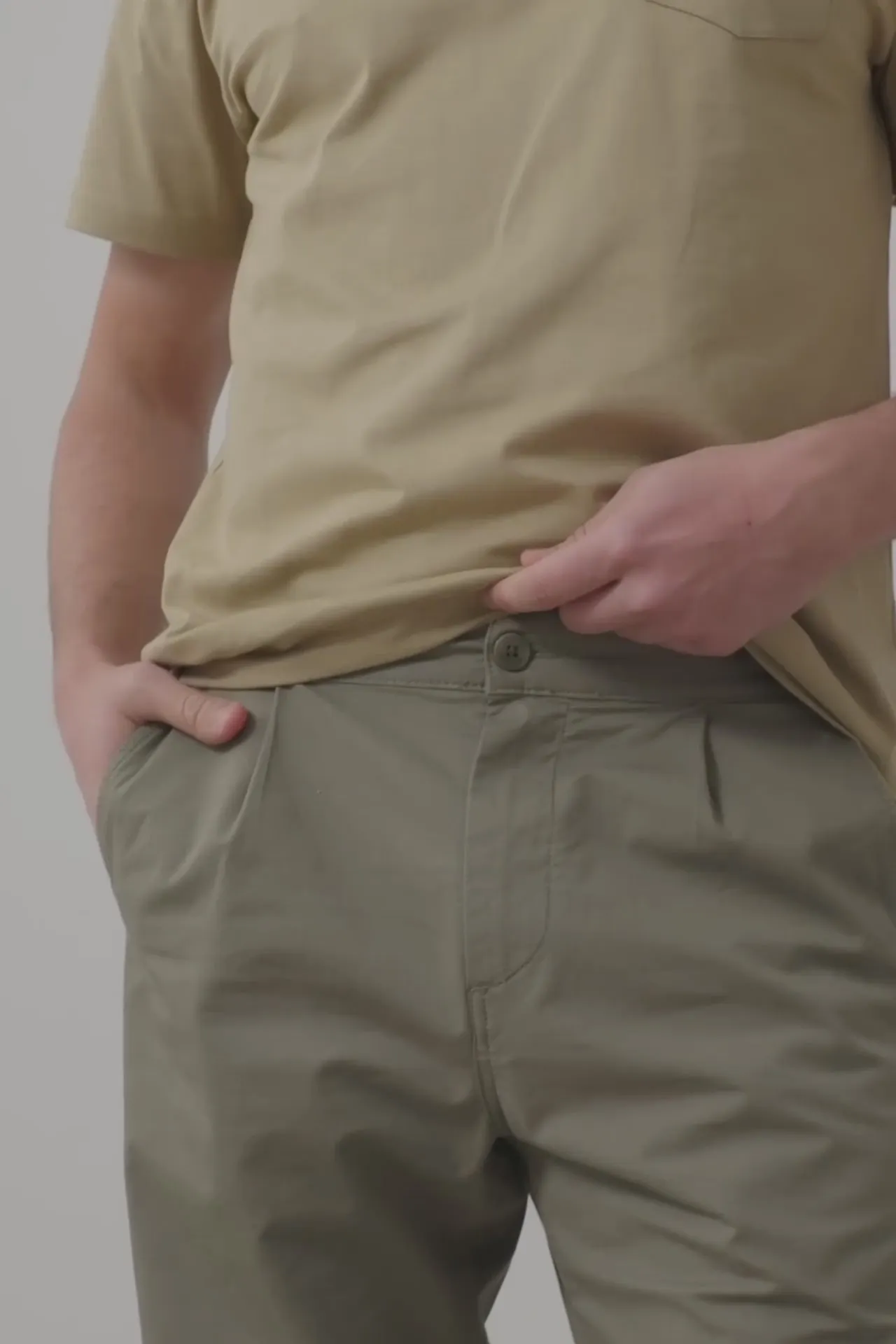 Men's Herman Linen Blend Chino Pants Green