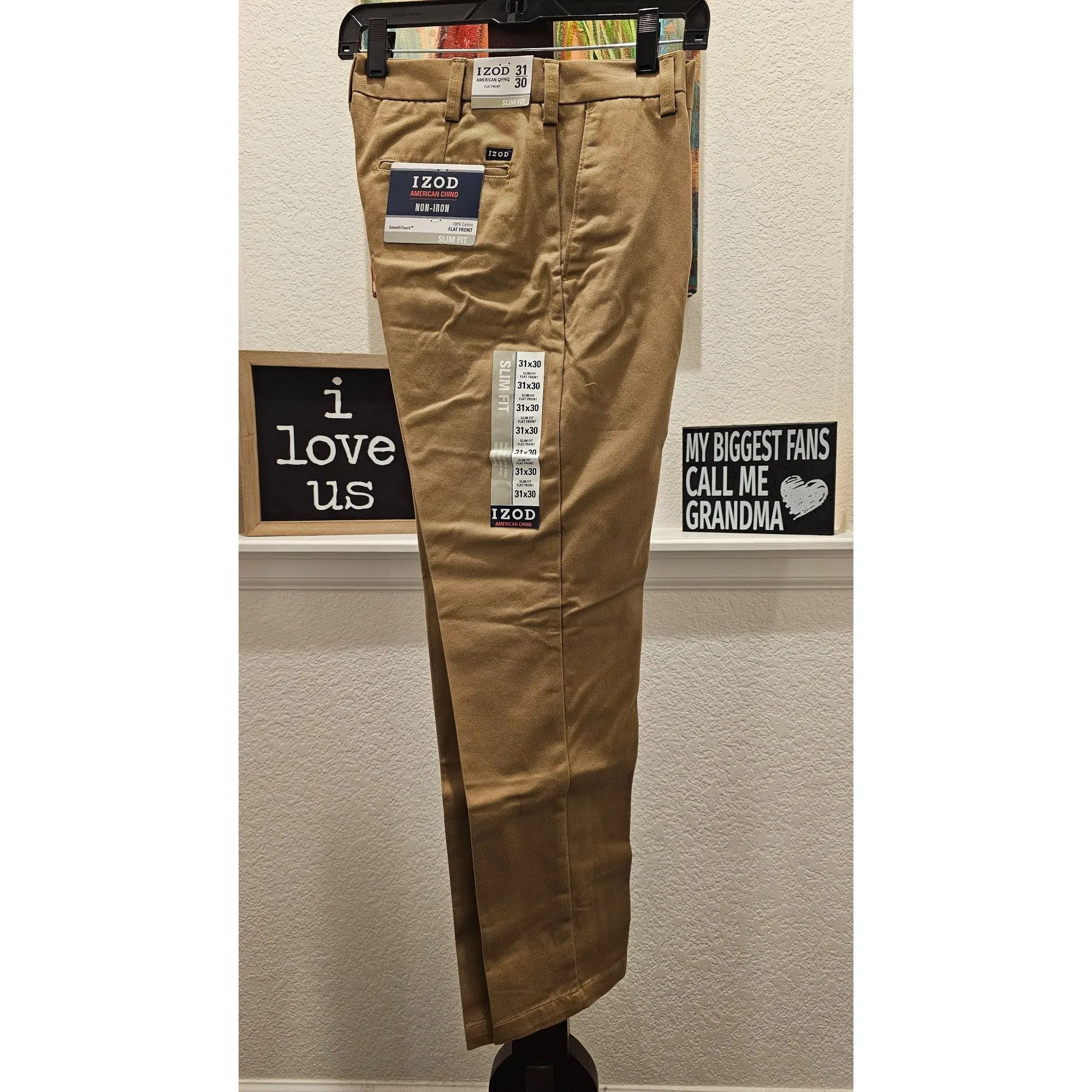 Mens iZod American Chino, SZ 31x30, NWT