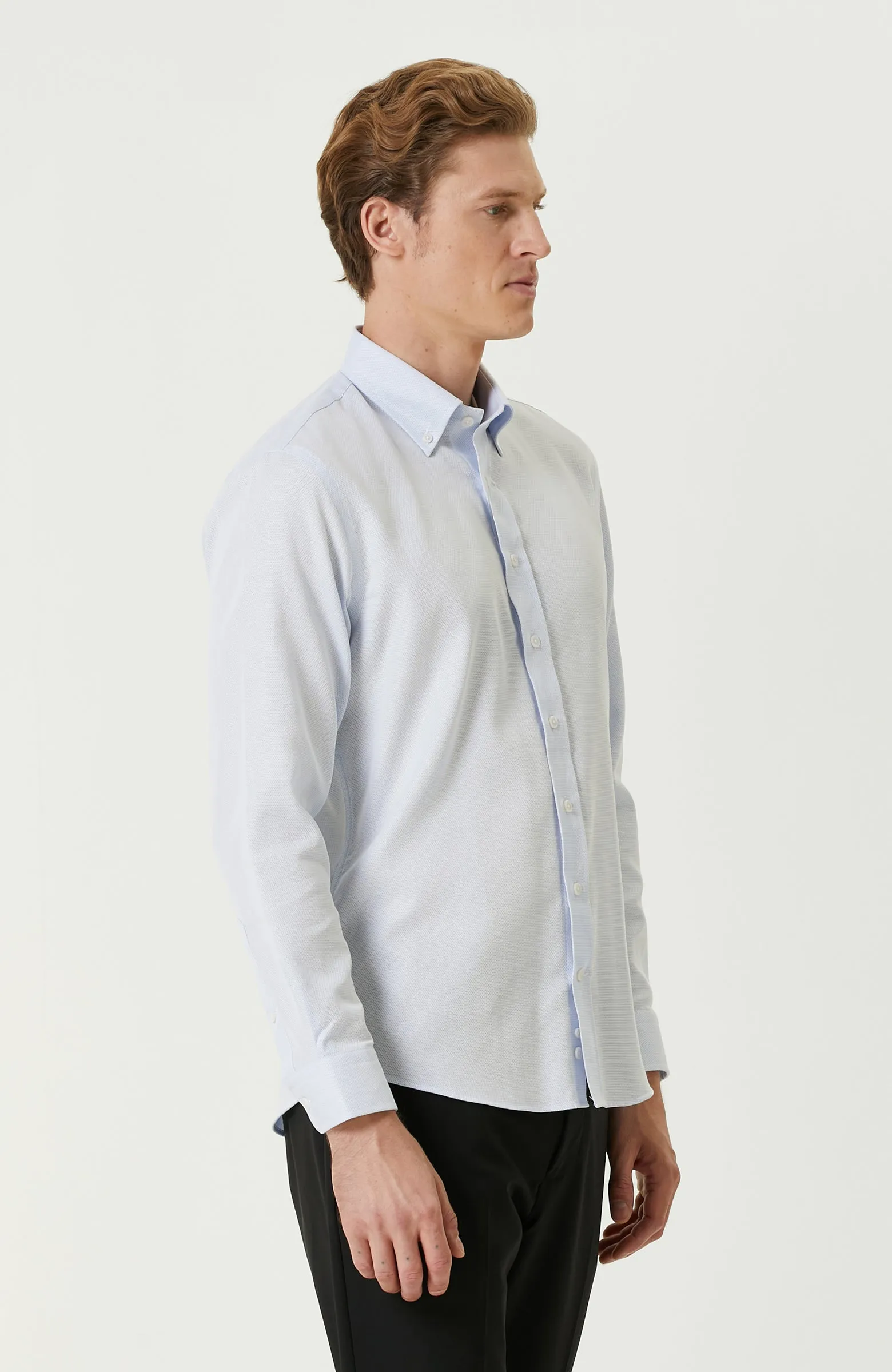 MEN'S Light Blue Non-Iron Shirt
